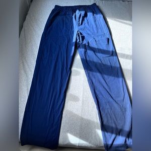 Blue scrub pants worn twice